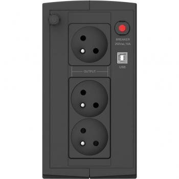 Ever Duo 850 VA/550 W UPS con Protezione AVR e Porta USB