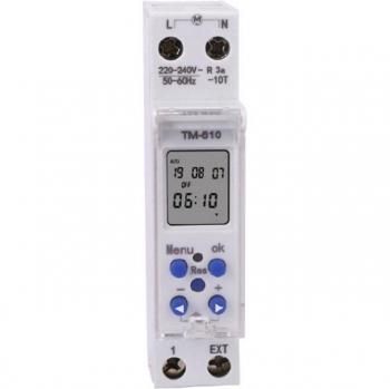 Minuterie Digitale TM610 220V/110V 18mm Rail DIN LCD Programmable 7 Jours 24 Heures 16A