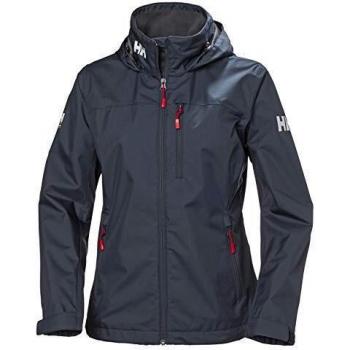 Helly Hansen Damen Funktionsjacke W CREW HOODED MIDLAYER JACKET - Blau - XS