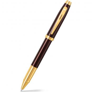 Sheaffer 100 E9370 Brown Rollerball with Gold Trims