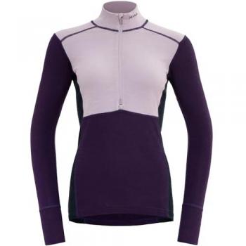Devold Kvinne-Lauparen Merino 190 Zip Neck Orchid/Lilac/Ink