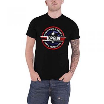 T-Shirt Top Gun - Scuola di Armi da Combattimento - S a 3XL - Uomo - Nero