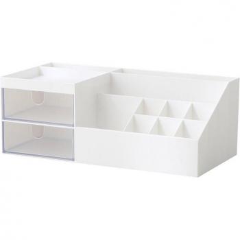 Desktop Partitioned Cosmetic Organizer
