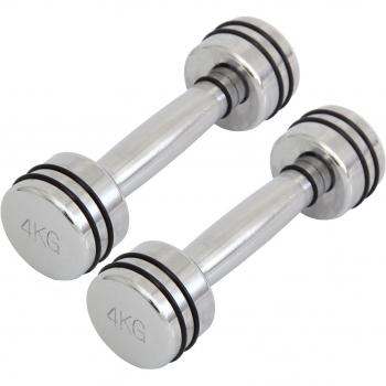 Mancuernas cromadas set 2 x 2 Kg