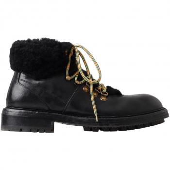 Dolce & Gabbana Winter Boots Black Male Size 10 US