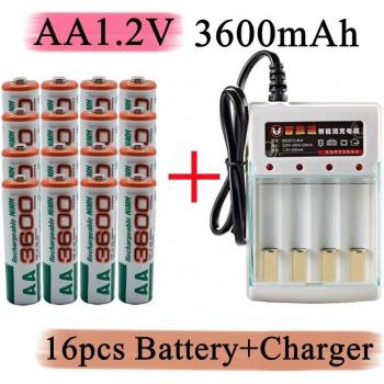 Batería AA Recargable 3600 mAh