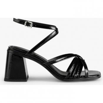 Mim - Sandalias de tacón de mujer de piel de color negro