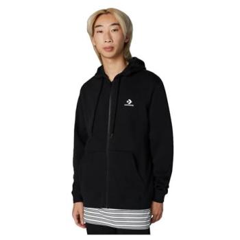Embroidered Chevron Full‑Zip Pullover