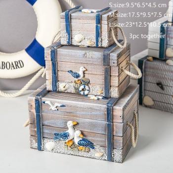 Mediterranean Style High Capacity Storage Boxes for Jewelry