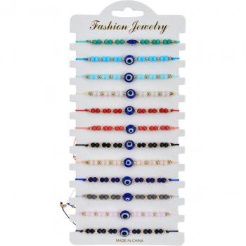 Set de 12 Brazaletes Pavo Azul