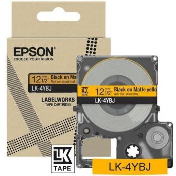 Epson C53S672074 nastro per etichettatrice Nero su giallo