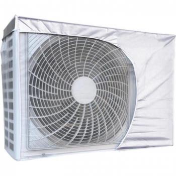 Air Conditioner Split Unit Cover - Waterproof Sunscreen Protection Silver Oxford Fabric