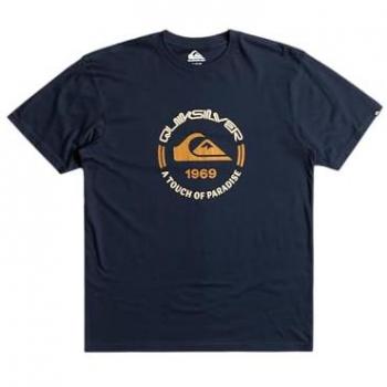 Camiseta de Manga Corta Quiksilver Circle Logo Azul Marino