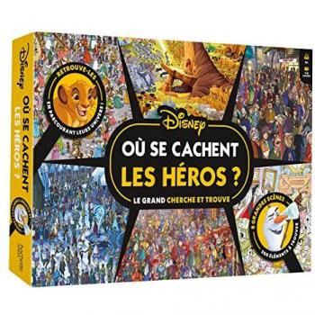 DISNEY - Coffret de jeu Cherche et trouve - Où se cachent les héros Disney