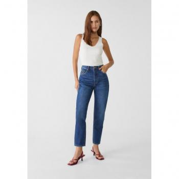 Stradivarius 1460 Mom-Fit-Jeans Blau Denim Größe 12-48
