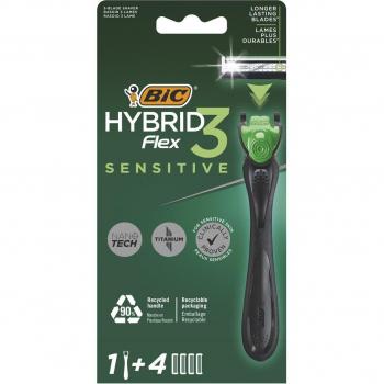Flex3 Hybrid Sensitive Maquinilla De Afeitar + Hojas De Recambio 4 Ud