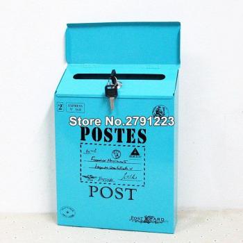 Waterproof Lockable Tin Post Box