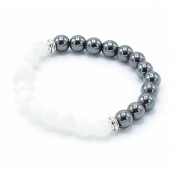 Magnetic Rock Quartz Faceted Bracelet - Gemstone Charm