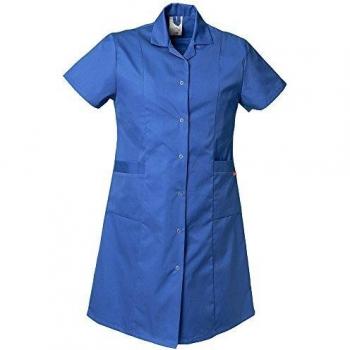 Planam Damen Arbeitsmantel Mischgewebe 1/4 Arm kornblau 46