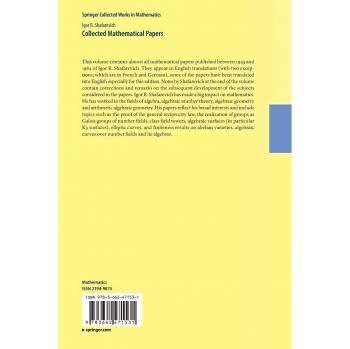 Collected Mathematical Papers (Springer Collected Works in Mathematics)
