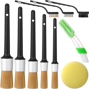 Auto Detail Master 11PCS Car Interior Brush Kit – Wheel, Dashboard & Air Vent Cleaning