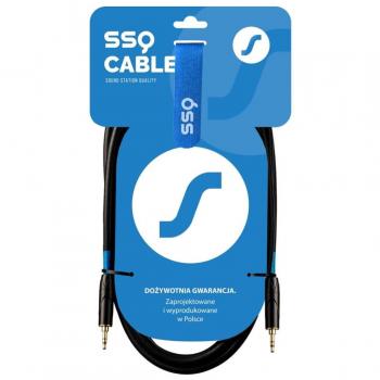 Cable Mini Jack Stereo 3,5 mm - Mini Jack Stereo 3,5 mm 3 m Negro