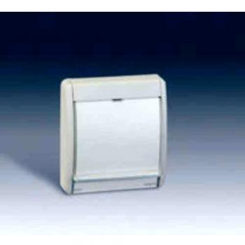 Telaio con coperchio neutro traslucido per faro Simon 44 Aqua 4400036-102