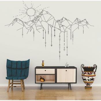 Autocollant Mural en vinyle couleur flèche