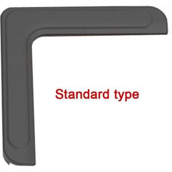 SiliconeSafe Angles – 4 pièces, Aluminium, Anti‑collision fenêtres & meubles