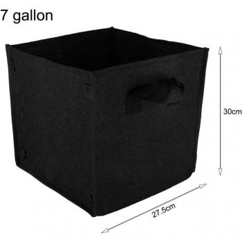 Garden Planting Grow Bags for Vegetables and Flowers - Non-Woven Fabric (3, 5, 7, 10, 15 Gallon)