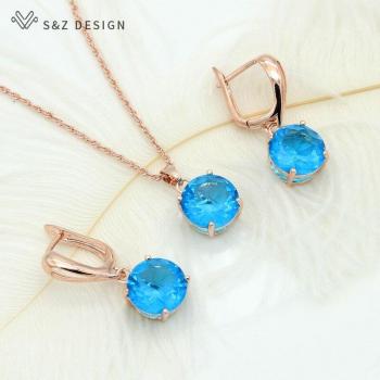Boucles d'oreilles rondes en or rose 585 S & Z