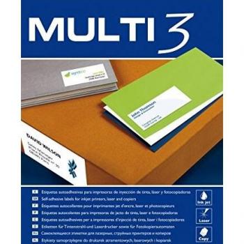Etiquetas económicas Multi3 70x30 mm 100 hojas