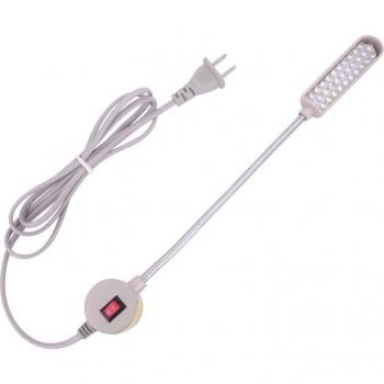 Lámpara de trabajo LED con base magnética para máquina de coser, 30 LEDs, 220V