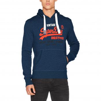 Superdry M20002FPF1, Suéter para Hombre, Azul (Peppered Blue Grit), (Talla del Fabricante: 2XL)