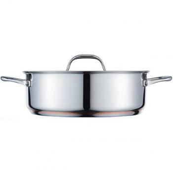 MasterChef Koper Smoorpan met Deksel - Ø 24 cm
