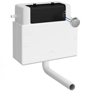 Colore Dual Flush Cistern with Chrome Push Button