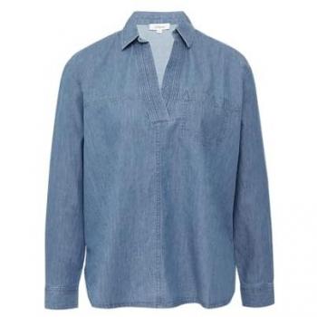S.Oliver Jeansbluse für Damen, Größe 34, Blau
