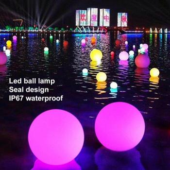 RGB Solar Pool Light with Remote Control - Floating Ball - 16 Color Options