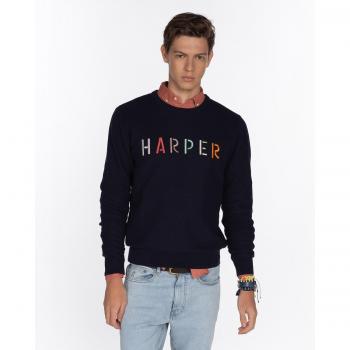 Jersey de hombre con dibujo frontal y cuello redondo Harper & Neyer