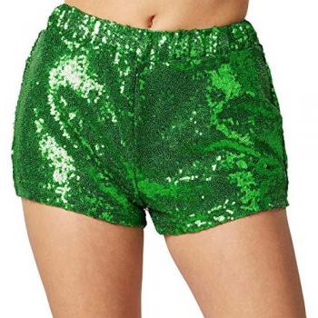 Funkelnde Hotpants mit Pailletten