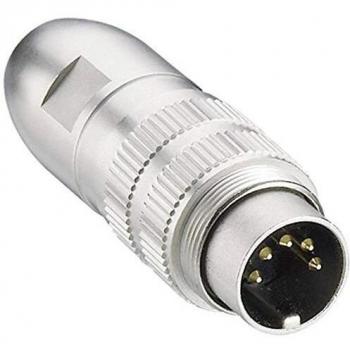 Lumberg 0332 07 DIN-Rundsteckverbinder Stecker, gerade Polzahl (num): 7 Silber 1 St