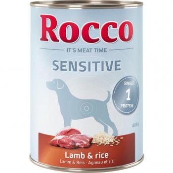 Rocco Sensitive 6x400g agneau, riz - Pâtée pour chien