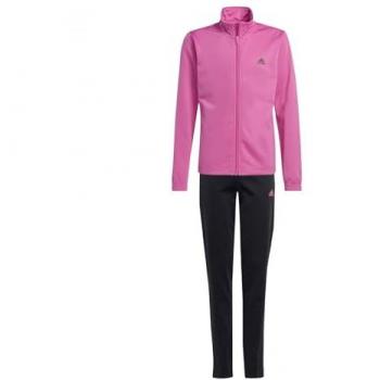 Tuta Essentials Big Logo fucsia e nera da bambina