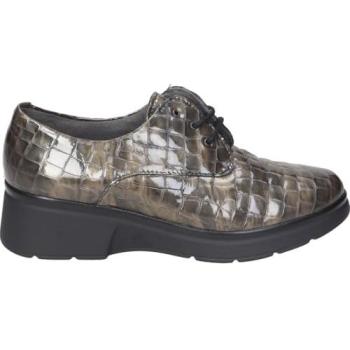 Oxford de Cuero con Cordones en Taupe – Pitillos 10057
