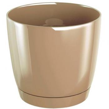 Prosperplast Coubi Blumentopf - Beige - 12x12x11 cm