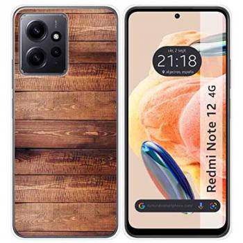 Funda Silicona para Xiaomi Redmi Note 12 4G diseño Madera 02