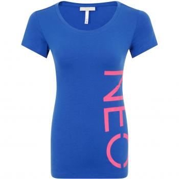 Adidas NEO Graphic T-Shirt for Women – Blue, Small (XS)