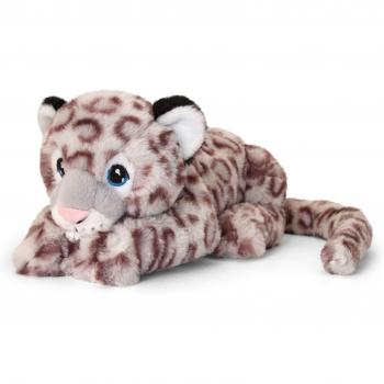 Peluche Léopard des neiges 35cm Keeleco