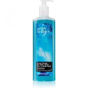 Shampoo e Doccia Gel 2 in 1 Ocean Surge Avon Senses 720 ml