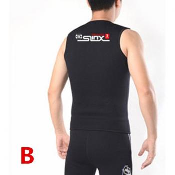 Mouwloos Neopreen Wetsuit Vest 3MM met Rits voor Duiken